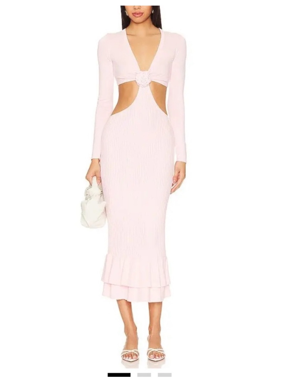 LOVERS AND FRIENDS 
Wrenna Rosette Midi Dress